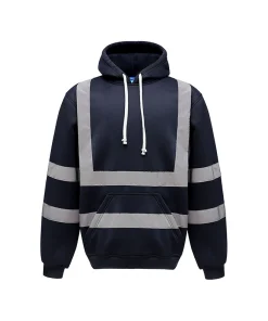 Warm Hooded Reflective Sweatshirt