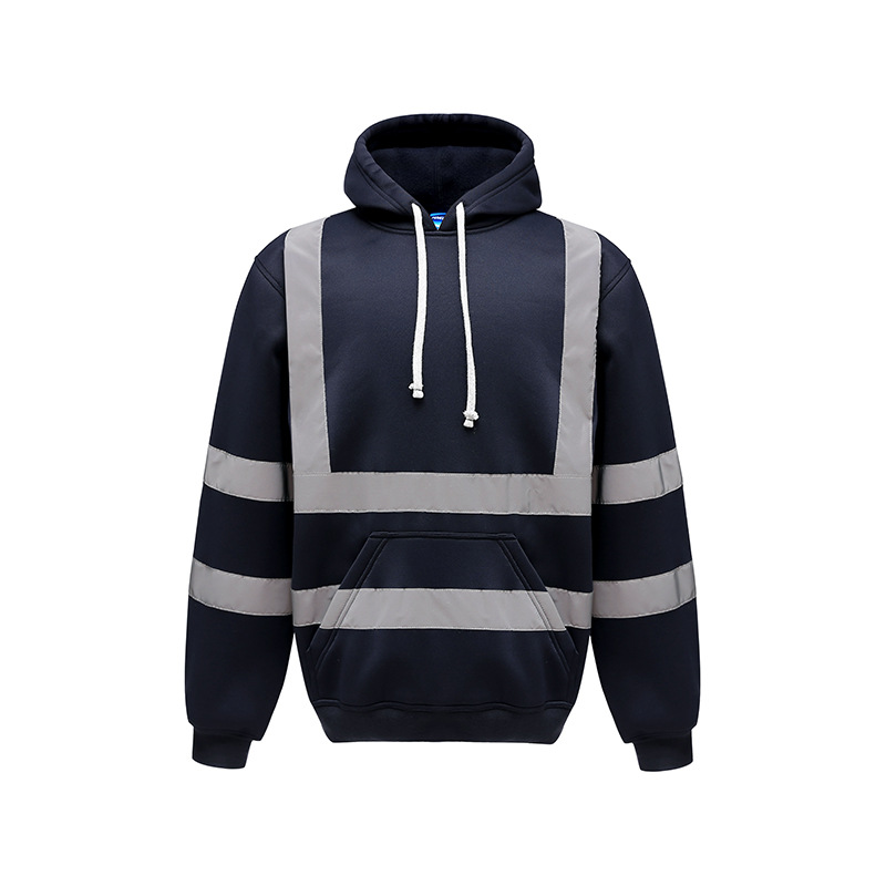 Warm Hooded Reflective Sweatshirt