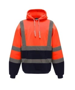 Warm Hooded Reflective Sweatshirt