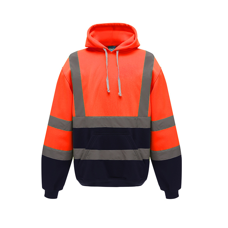 Warm Hooded Reflective Sweatshirt