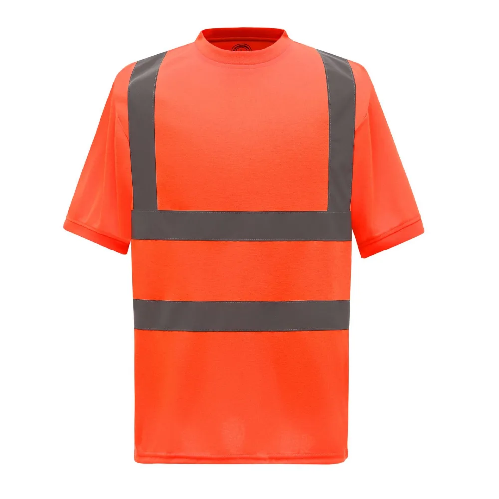 round neck short sleeve reflective T-shirt