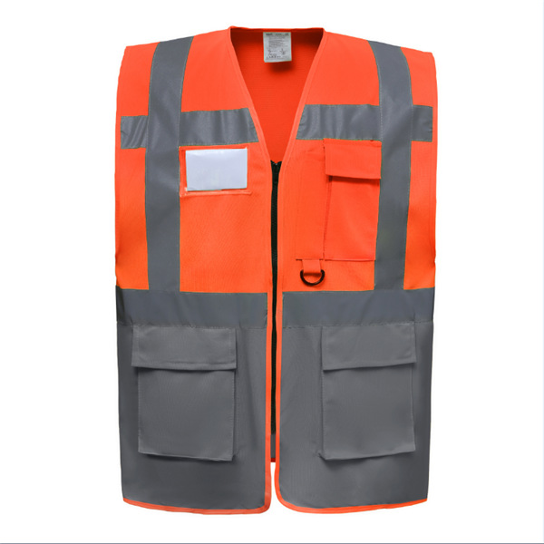 GRS European Standard Certified Multi-Pocket Reflective Vests