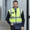 Warm shaker fleece two-side fluorescent reflective vest