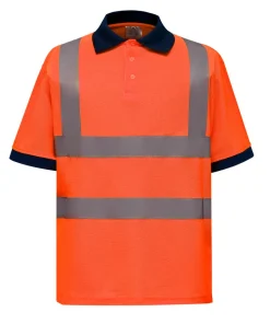 Lapel quick-drying breathable reflective polo shirt