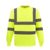 Breathable round neck quick-drying reflective T-shirt