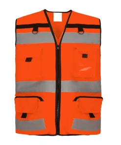 Multi-Pocket Waterproof Reflective Vest
