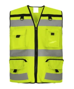 Multi-Pocket Waterproof Reflective Vest