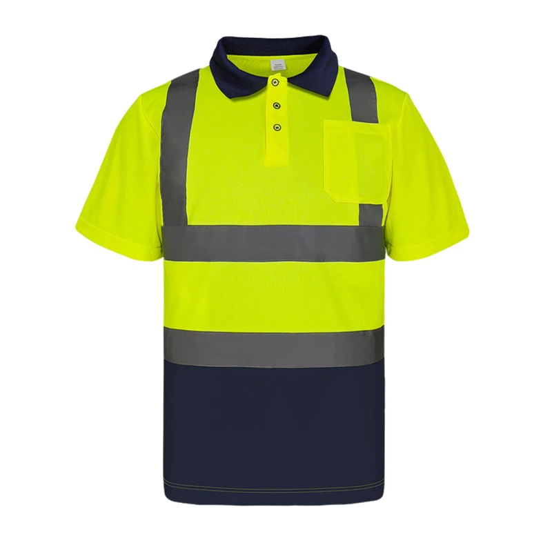 engineering high brightness breathable reflective polo shirt