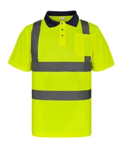 engineering high brightness breathable reflective polo shirt