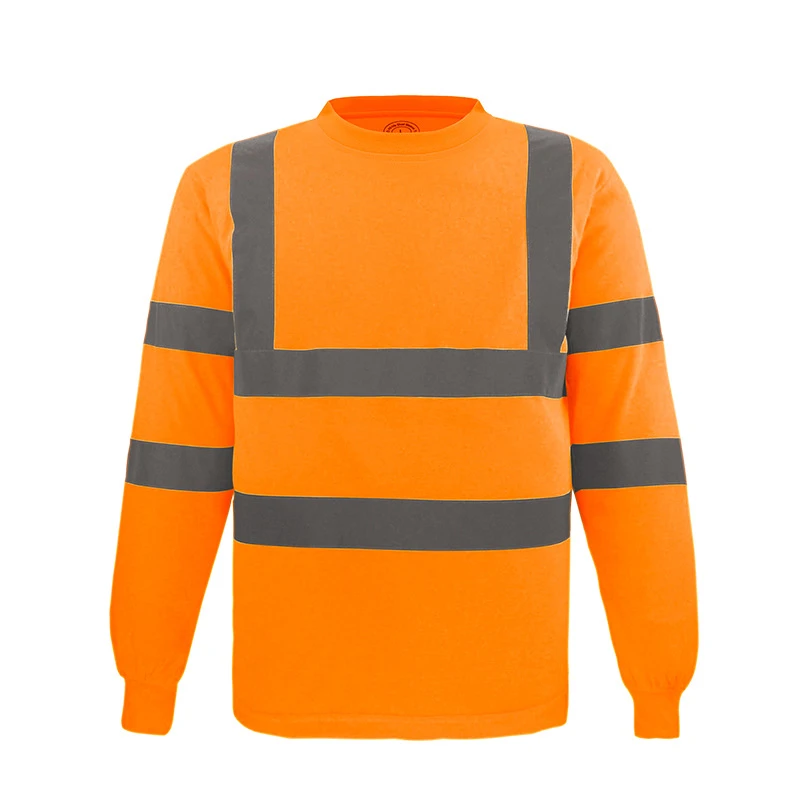 Breathable round neck quick-drying reflective T-shirt