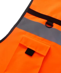 Multi-Pocket Waterproof Reflective Vest