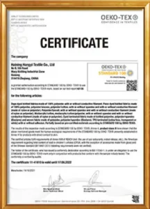 Environmental Protection certificate