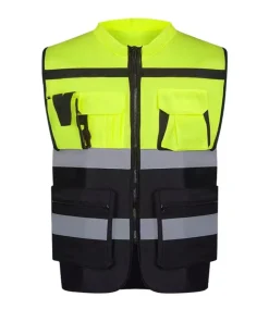 reflective color-block vest
