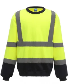 Single Jersey Crew Neck Reflective Sweatshirt