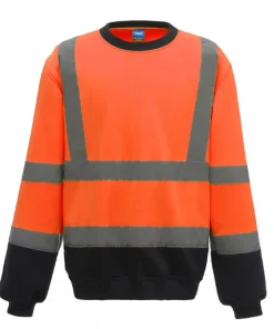 Single Jersey Crew Neck Reflective Sweatshirt