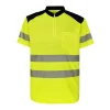 Stehkragen Night Highlight Short Sleeve Reflective T-Shirt Reflective Clothing