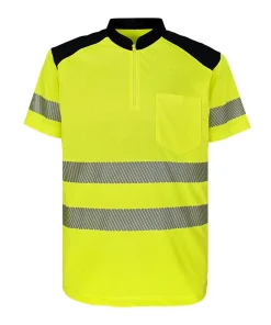 Stand-up Collar Night Highlight Short Sleeve Reflective T-Shirt Reflective Clothing