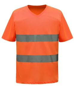V-Neck Reflective T-Shirt Breathable High Gloss Reflective Workwear