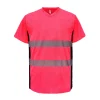 V-Neck Reflective T-ShirtLight and BreathableBirdseye FabricReflective Clothing