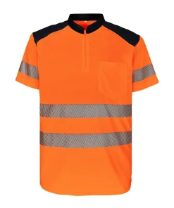 Stand-up Collar Night Highlight Short Sleeve Reflective T-Shirt Reflective Clothing