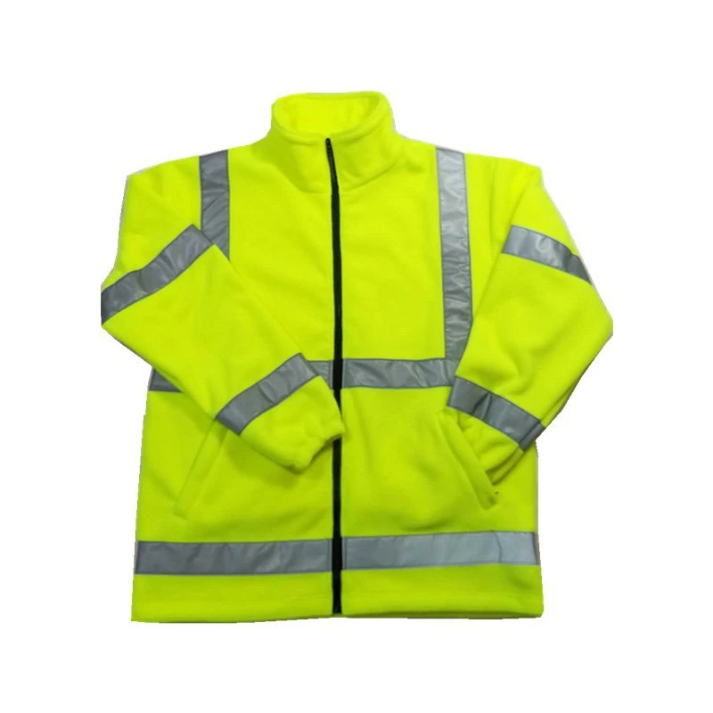 Warm shaker fleece outdoor safety reflective jacket