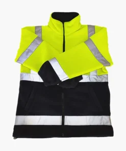 Warm shaker fleece outdoor safety reflective jacket