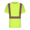 Breathable bird's eye cloth short-sleeved reflective T-shirt