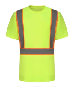 Breathable bird's eye cloth short-sleeved reflective T-shirt