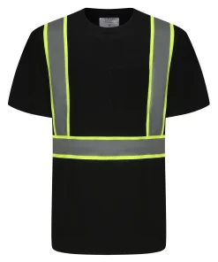 Breathable bird's eye cloth short-sleeved reflective T-shirt