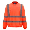 Single Jersey Crew Neck Reflective Sweatshirt