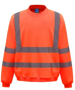 Single Jersey Crew Neck Reflective Sweatshirt