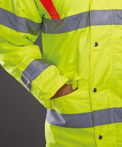 Long warm waterproof reflective cotton jacket