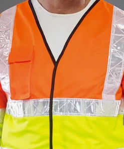 Safety Reflective Clothing Jingle Belt Mid-Length Sleeve Vest