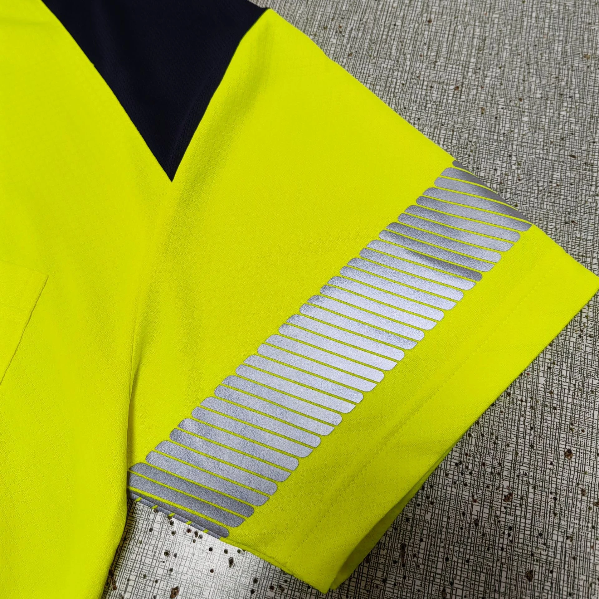 Stehkragen Night Highlight Short Sleeve Reflective T-Shirt Reflective Clothing