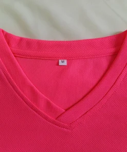 V-Neck Reflective T-ShirtLight and BreathableBirdseye FabricReflective Clothing