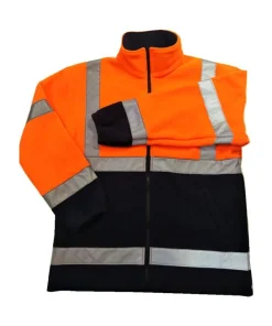 Warm shaker fleece outdoor safety reflective jacket