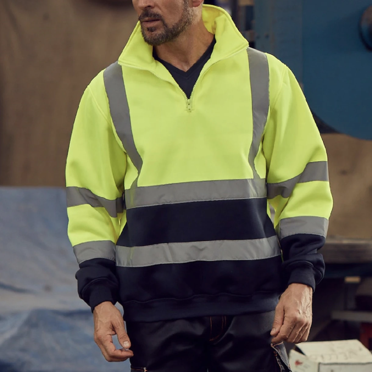 Warm Fleece Reflective Sweatshirt