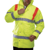 Long warm waterproof reflective cotton jacket