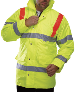 Long warm waterproof reflective cotton jacket