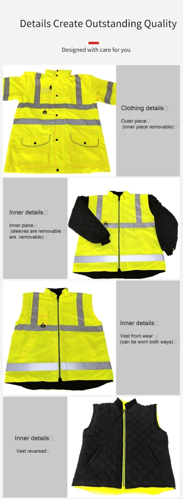 Seven-in-One Reflective Jacket - Ultimate Work Protection