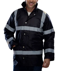 Traffic Safety Warm Reflective Jacket for Enhanced Visibility