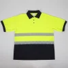 Spliced Bright Silver Thermal Film Short Sleeve Reflective T-Shirt