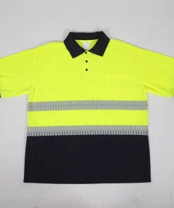Spliced Bright Silver Thermal Film Short Sleeve Reflective T-Shirt