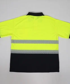 Spliced Bright Silver Thermal Film Short Sleeve Reflective T-Shirt