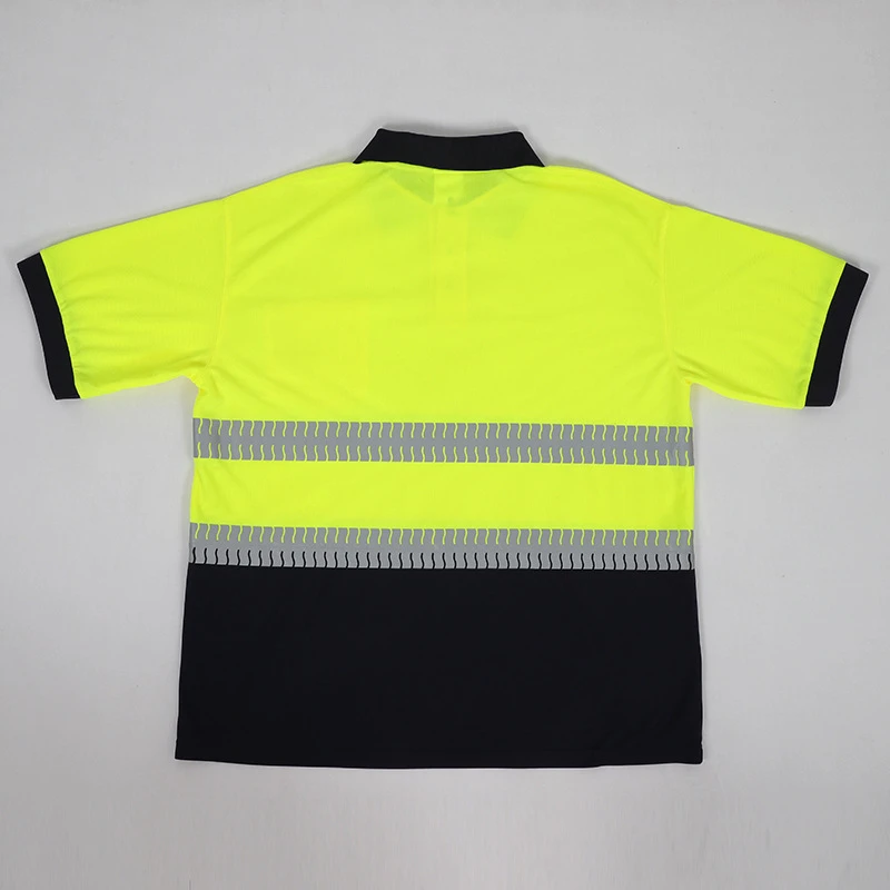 Spliced Bright Silver Thermal Film Short Sleeve Reflective T-Shirt