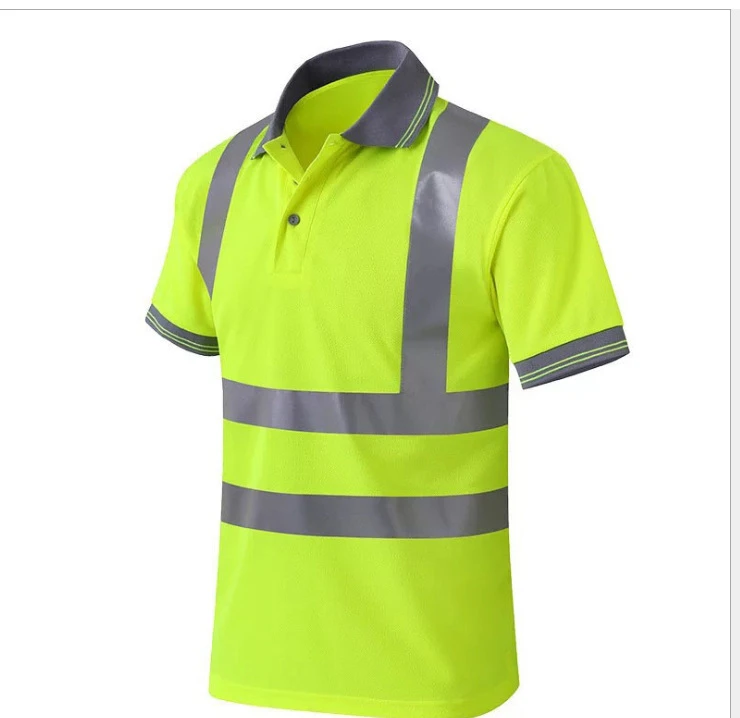 Quick-drying construction reflective clothing polo shirt
