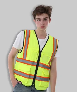Contrast Reflective Tape Traffic Safety Workwear Reflective Vests