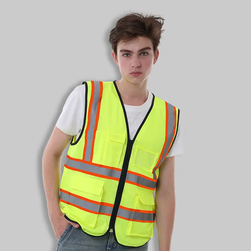 Contrast Reflective Tape Traffic Safety Workwear Reflective Vests