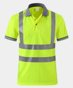Quick-drying construction reflective clothing polo shirt