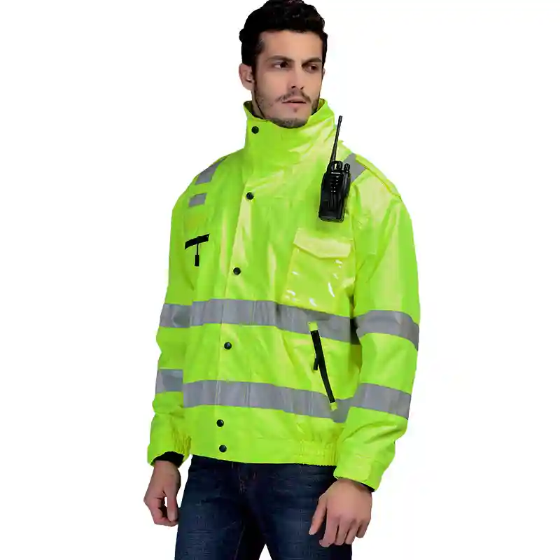 Jacket Winter Reflective Cotton Coat Raincoat